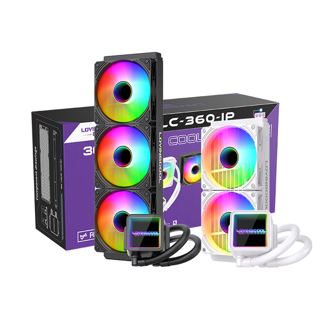 LOVINGCOOL Fast Deliver Liquid Cooling PC CPU Water Cooler 360mm ARGB Water Cooling Fans Liquid Cooler System with Radiator