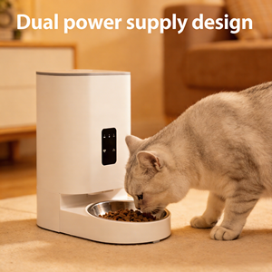 Distributeur automatique intelligent pour animaux de compagnie avec seau intérieur amovible, design portable écologique, contrôle via l'<span class=keywords><strong>application</strong></span> Tuya, capacité de 4 L pour petits animaux - Product Image 5