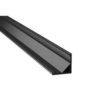 1616角装黑色LED铝型材，用于led灯条1m 2m 3m