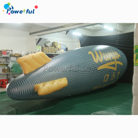 Dirigible Inflable, Globo de Helio Grande con Logotipo Personalizado Impreso, Publicidad Gigante, Cielo Volador, Cohete Globo