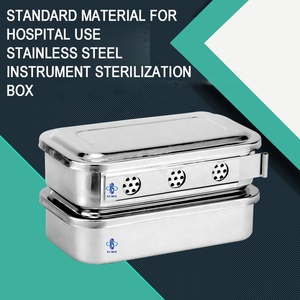 Boîte de stérilisation KSMED en acier inoxydable 201 304, plateau pour instruments chirurgicaux mineurs, plateau de stérilisation d'instruments avec couvercle - Product Image 5