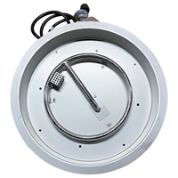 Kit de brûleur rond en acier inoxydable de 19 po. Détection de flamme, allumage par étincelle électronique, tuyau de connecteur de régulateur de propane