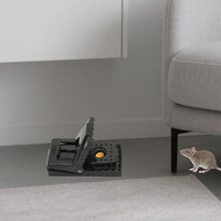 Piège à rat facile à installer avec ressort puissant et dents Piège tueur professionnel à taux de réussite élevé pour le contrôle rapide des rongeurs en vrac