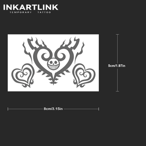 <span class=keywords><strong>Tatuaggi</strong></span> Temporanei <span class=keywords><strong>Anime</strong></span> a Forma di Cuore, Lunga Durata 15 Giorni, Impermeabili, Adesivi per <span class=keywords><strong>Tatuaggi</strong></span> Naturali a Base di Succo di Frutta, all'Ingrosso per Uomo - Product Image 4