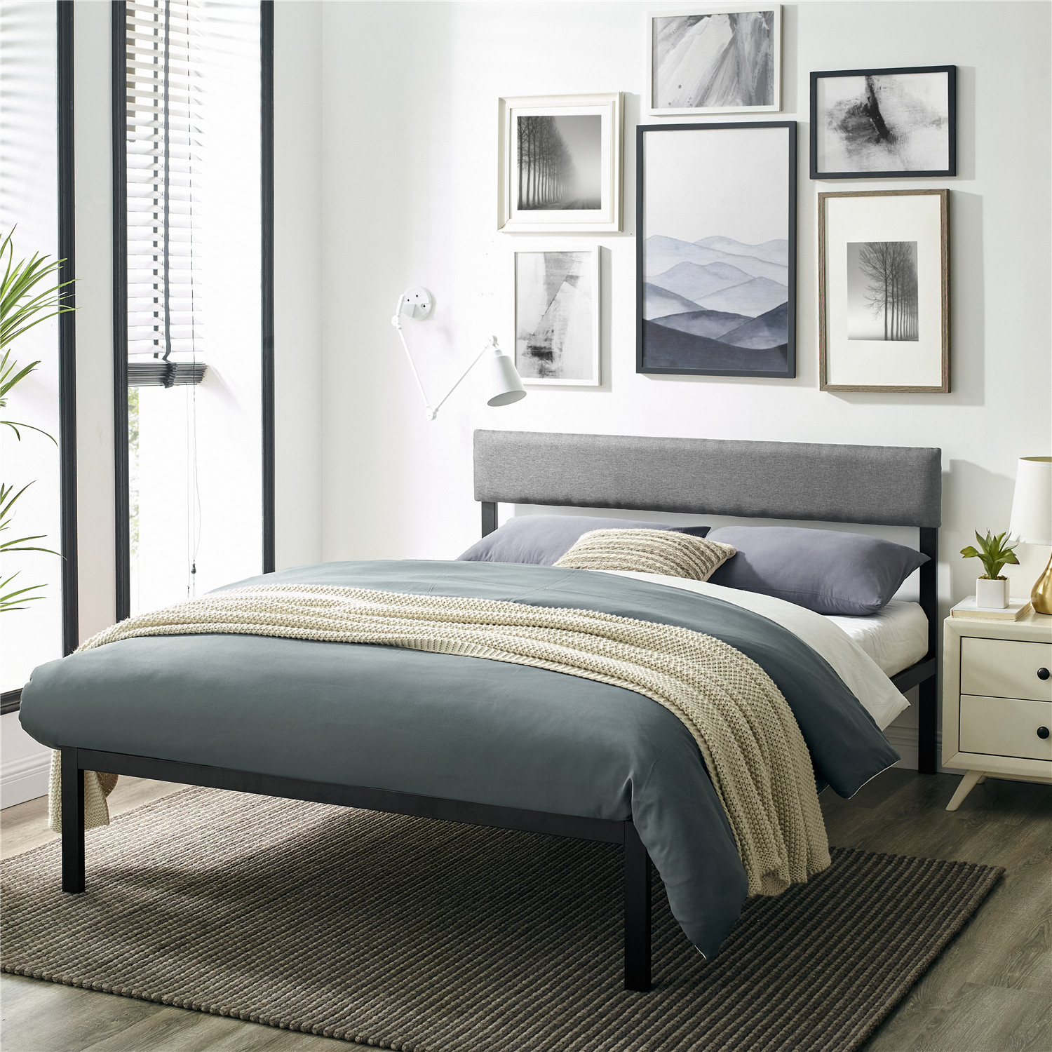 Хорошее качество, Современная сборка, Легкая металлическая рама, металлическая складная кровать, черная железная кровать, металлические кровати