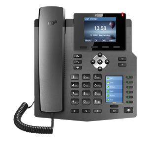 Téléphone IP d'entreprise <span class=keywords><strong>Fanvil</strong></span> <span class=keywords><strong>X4</strong></span>, 4 lignes SIP, double écran couleur, PoE Gigabit (X4G), double port RJ45, voix HD, téléphone de bureau professionnel - Product Image 1