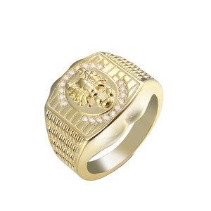 Gioielli Jasen anello in oro da uomo fantasia con Design scorpione intarsio religioso che stabilisce feste in ottone di qualità fidanzamenti bambini - Product Image 1