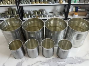 Boîtes de conserve rectangulaires ovales personnalisées imprimées de qualité alimentaire pour sardines, thon et poissons, avec couvercle à ouverture facile EOE - Product Image 2