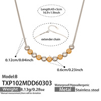 Collier unisexe en acier inoxydable avec pendentif fleur rétro en zircon, chaîne à maillons, accessoires bicolores dorés, collier plat en os de serpent, 18 pouces