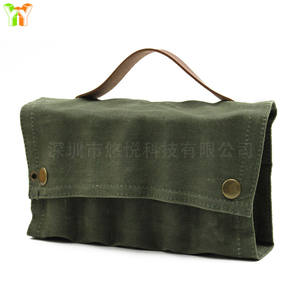 Cire toile conteneur à épices étanche extérieur assaisonnement sac de rangement <span class=keywords><strong>Portable</strong></span> Camping épices Kit cadeaux parfaits pour les amateurs de Camping - Product Image 6