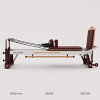 Máquina de Pilates Reformer Comercial de Aluminio al por Mayor con Peso de 98 kg, Máquina de Pilates Reformer Profesional para Distribuidores