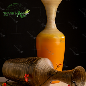 Nouveauté Vase fait main surdimensionné en bois fabriqué à la main décor de déclaration écologique naturel OEM - Product Image 5