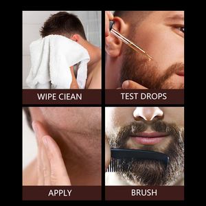 Huile de soin pour la <span class=keywords><strong>barbe</strong></span> des hommes, Logo personnalisé 100% naturel, produit de croissance, pour hommes - Product Image 6