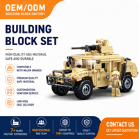 Sluban M38-B0837 H1 Vehículo de Asalto Blindado de Ingeniería, Modelo de Bloques de Construcción de Partículas Pequeñas, Juguete Educativo de Plástico para Niños