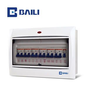 BAILI A4L 13way Montaje empotrado Base de metal Indicador de luz Protección de energía de bajo voltaje Caja eléctrica MCB Caja de distribución - Product Image 1