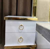ENSEMBLE DE MEUBLES DE CHAMBRE À COUCHER 4 5 PIÈCES DEUX SUPPORTS DE NUIT LIT DRESSING TABLE ARMOIRE COSTUME