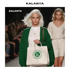 더블 포켓이있는 KALALANTA 숄더백 여성용 로고 고급 핸드백 여성용