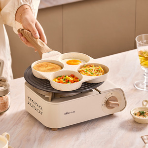 Sartén antiadherente cuadrada profunda de cuatro orificios para huevos, ideal para el desayuno - Product Image 2