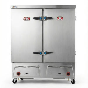 Armoire de cuisson vapeur professionnelle double porte robuste à gaz à faible consommation pour restaurant/cantine/hôtel – Approvisionnement direct usine - Product Image 2