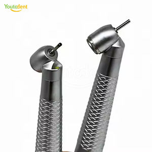 좋은 2/4 구멍 전자 발전기 치과 핸드피스 고속 45 도 LED 세라믹 베어링 금속 재료 터빈 전원 만든 중국 - Product Image 1