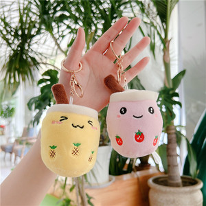 ตุ๊กตาผลไม้สีน้ำตาลรูปแก้ว<span class=keywords><strong>ชา</strong></span>นมไข่มุก 3000 แบบ ของเล่นตุ๊กตาห้อยกระเป๋า พวงกุญแจ ของขวัญ - Product Image 4