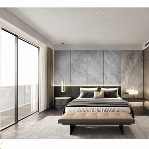 Plaque de marbre texturé haute définition à texture continue / Panneau <span class=keywords><strong>mural</strong></span> et planche en placage de bois de bambou carbonisé - Product Image 2