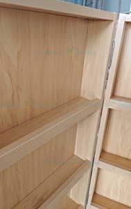 Chiquitos Customizable <strong>Mobile</strong> Wooden Folding <strong>Bookshelf</strong> with Wheels for Library and School Storage Solution
