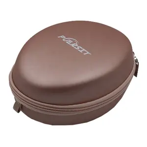 Custom durable rose gold oval shape headphone plastic bag shell version headphone storage hard bag for Sony wh900h