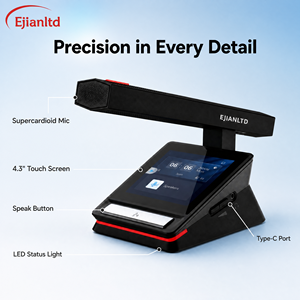 <span class=keywords><strong>Microfono</strong></span> per Sistema di Conferenza Digitale Wireless con Touch Screen, Supercardioide, Placcato in Oro, Ricarica Rapida - Product Image 5