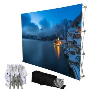 <span class=keywords><strong>Banner</strong></span> Plegable Portátil Ligero de Tela Tensada de 260g con Soporte de Aluminio para Eventos y Ferias Locales - Product Image 1