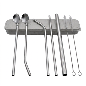 <b>Bar</b> <b>Tools</b> Set 5-Piece Metal Ice Scoop Stirrer Strainer Minimalist Reusable <b>Bar</b> Accessories - Product Image 5