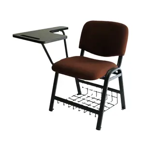 Cheap PU School Folded Training Chair with Writing Pad