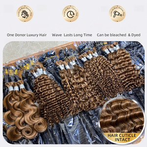 Venta al por mayor de cabello humano vietnamita P4/30 sin trama, onda profunda, rizado italiano, cabello suelto para <span class=keywords><strong>trenzas</strong></span>, proveedor de cabello. - Product Image 4