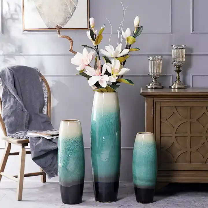 Grandes jarrones de piso para decoración interior moderna - Decor Vases