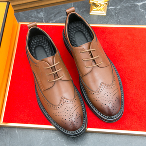Nuovo Modello Brookes Gentleman, <span class=keywords><strong>Scarpe</strong></span> Eleganti in Pelle da <span class=keywords><strong>Uomo</strong></span>, Calzature Formali da Lavoro, Oxford Traspiranti per Matrimonio - Product Image 1