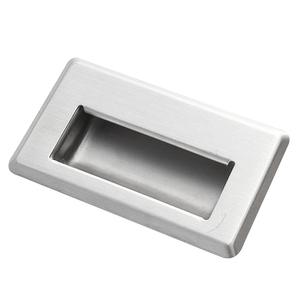 3620 Stainless Steel Sliding <strong>Door</strong> Flush Handle Oval Recessed <strong>Finger</strong> Pull Handle - Product Image 2