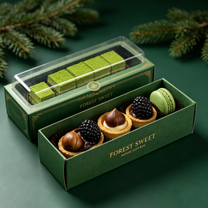 Boîte à pâtisserie en papier kraft avec fenêtre pour l'emballage de gâteaux, biscuits et desserts, vente en gros directe d'usine - Product Image 5