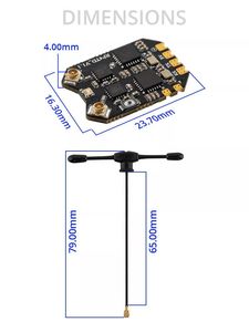 RP4TD 2.4G Antena Dual Diversificada para Drones, Accesorios para Drones de Ala Fija y Multirrotor de Carreras - Product Image 6