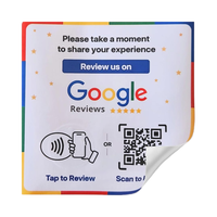 ملصق مراجعة Google NFC أبيض لزيادة تعليقات العملاء اضغط على مسح QR يعمل آيفون أندرويد-لا حاجة إلى اشتراك تطبيق علامة صغيرة 1