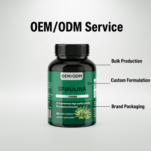 Groothandel <span class=keywords><strong>Spirulina</strong></span> 1000mg Vegan <span class=keywords><strong>Capsules</strong></span> 60 stuks |   Hoogproteïne immuunsupplement, 2 <span class=keywords><strong>capsules</strong></span> per portie - Product Image 2