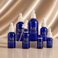 Vente au prix d'usine, flacons compte-gouttes en verre ambré pour cosmétiques, sérum, huile essentielle, 15 ml, 30 ml, 50 ml, 60 ml