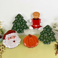 Pompoenvormig melamine bord, oranje fruitschaal voor Thanksgiving, Halloween feesttafel