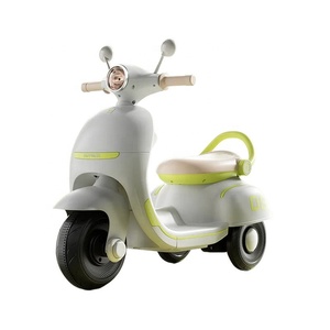 Nouvelle Moto Électrique pour Enfants avec Musique et Lumières, Vélo en Plastique à Batterie pour 1-3 Ans, Siège Arrière à Trois Roues Rechargeable - Product Image 1