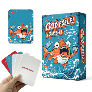 Jeu de cartes interactif et écologique personnalisé pour conversations, jeu amusant pour les soirées en famille, pour adultes et adolescents, idéal pour les soirées jeux et les rassemblements. - Product Image 2
