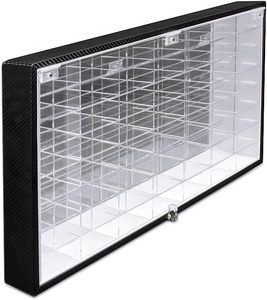 Hot Bánh Xe 1/64 Quy Mô Diecast Hiển Thị Trường Hợp Lưu Trữ Tủ Kệ Tường Gắn Giá Cho 56 Bánh Xe Nóng - Product Image 2