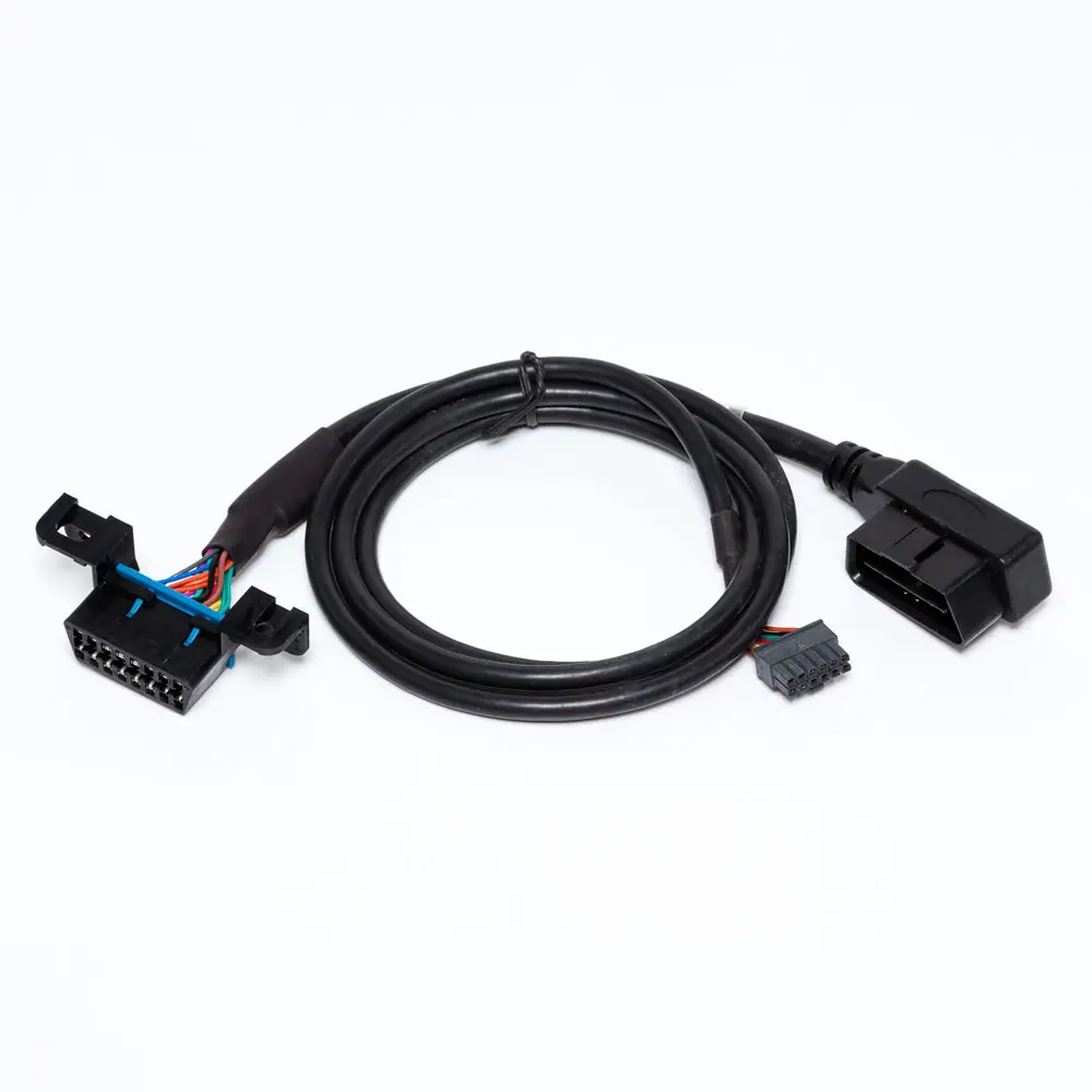 hot sale molex3.0 2*5p male to 16pin obd2 obdii obd connector male flat cable obd2 obdii obd gps tracking cable