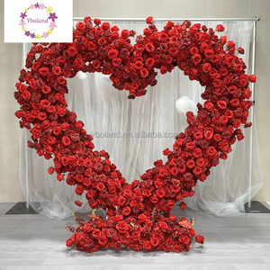Arco Romantico a Forma di Cuore H20 con Rose Rosse, Sfondo per Cerimonie Nuziali e Photo Booth - Product Image 3