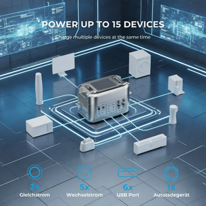 OUKITEL 19KWh สถานีไฟฟ้าสำรอง LiFePO4 แบตเตอรี่สำรองแบบพกพา 2200W 4000W เครื่องกำเนิดไฟฟ้าพลังงานแสงอาทิตย์สำหรับใช้ในบ้าน - Product Image 4