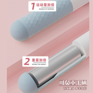 La belleza de la cuerda de saltar electrónica con conteo automático y mango con peso para fitness y moldeamiento corporal - Product Image 4