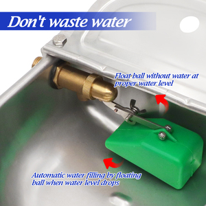 Thép không gỉ bò uống gia súc uống nước Bát ngựa tự động máng nước van đồng gia súc uống bát - Product Image 5